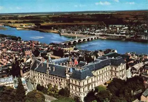 AK / Ansichtskarte  Blois_41 Le chateau L'aile Gaston d'Orleans la ville et la Loire Vue aerienne