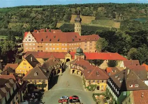 AK / Ansichtskarte 73972226 Weikersheim Schloss und Marktplatz Fliegeraufnahme