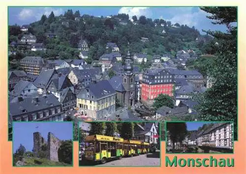 AK / Ansichtskarte  Monschau Panorama Ruine Bus Ortspartie