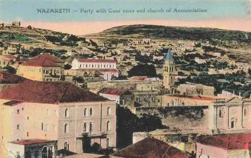 AK / Ansichtskarte  Nazareth__Illit_Israel Party with Casa nova and church of Annunciation