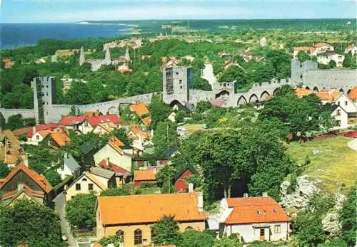 AK / Ansichtskarte  Visby_Wisby_Sweden Utsikt fran domkyrkotornet