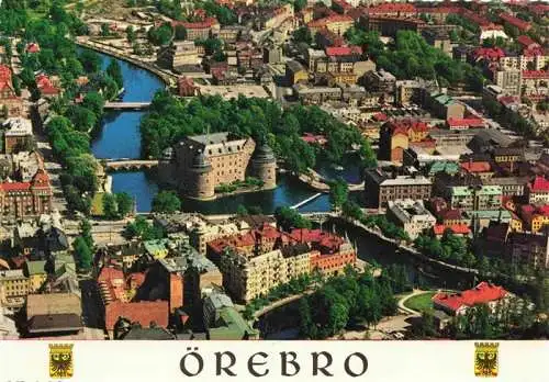 AK / Ansichtskarte  oerebro_Sweden Fliegeraufnahme