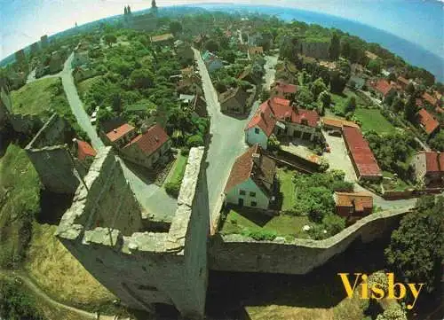 AK / Ansichtskarte  Visby_Wisby_Sweden Fliegeraufnahme
