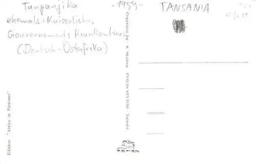 AK / Ansichtskarte  Dar-es-Salaam_Daressalam_Tansania Ocean Road Hospital ehemaliges kaiserliches Gouvernements-Krankenhaus Deutsch-Ostafrika