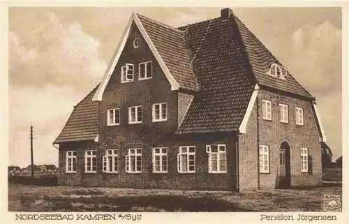 AK / Ansichtskarte 73972536 Kampen__Sylt Pension Jaergensen