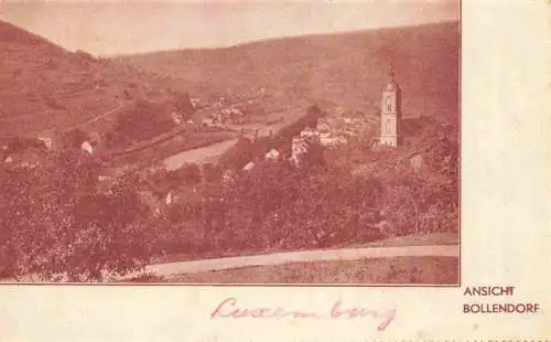 AK / Ansichtskarte  Bollendorf_Pont_Luxembourg Panorama Grand Hôtel de la gare Werbung