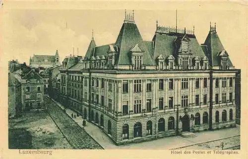 AK / Ansichtskarte 73972554 LUXEMBOURG__Luxemburg Hôtel des Postes et Télégraphes