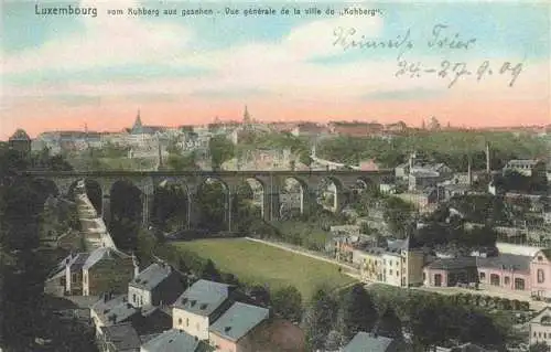 AK / Ansichtskarte  LUXEMBOURG__Luxemburg vom Kuhberg aus gesehen Vue générale de la ville du Kuhberg