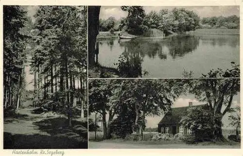 AK / Ansichtskarte 73972616 Hartenholm_Schleswig-Holstein Waldpartie See Haus am Waldrand