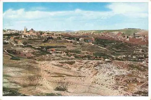 AK / Ansichtskarte  Jerusalem__Yerushalayim_Israel Panorama from the south aerial view