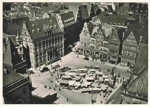 AK / Ansichtskarte  BREMEN Blick vom Dom auf den Rathausplatz