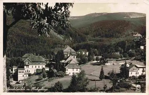 AK / Ansichtskarte 73972835 Spindelmuehle_Riesengebirge_Spindleruv_Mlyn_CZ Panorama mit Ausblick auf das Hochgebirge Sudetengau