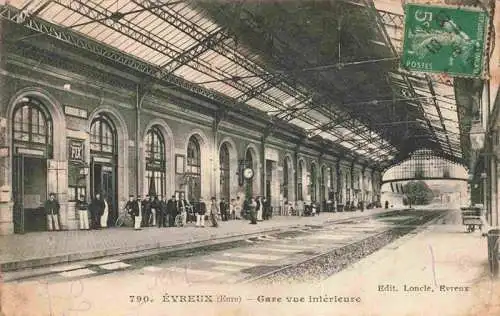 AK / Ansichtskarte  EVREUX_27_Eure Gare vue intérieure