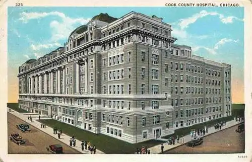 AK / Ansichtskarte  CHICAGO__Illinois_USA Cook County Hospital Illustration