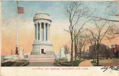 AK / Ansichtskarte 73972859 NEW_YORK_City_USA Soldiers' and Sailors' Monument