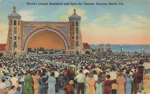 AK / Ansichtskarte 73972870 Daytona_Beach_Florida_USA World's largest Bandshell and Open-Air Theater Illustration