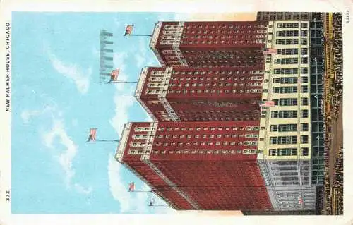 AK / Ansichtskarte 73972872 CHICAGO__Illinois_USA New Palmer House Illustration