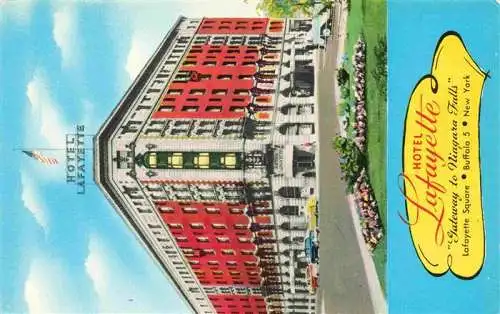 AK / Ansichtskarte 73972881 Buffalo_New_York_USA Hotel Lafayette Illustration