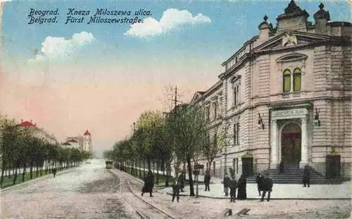 AK / Ansichtskarte  Beograd_Belgrad_Serbija Kneza Miloszewa ulica Fuerst Miloszewstrasse