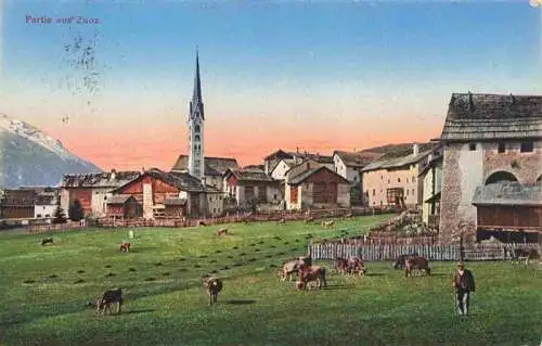 AK / Ansichtskarte  Zuoz_GR Ortspartie