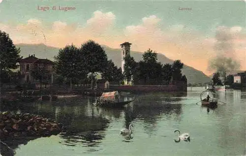 AK / Ansichtskarte 73972960 Lavena_Ponte_Tresa_TI Panorama Lago di Lugano