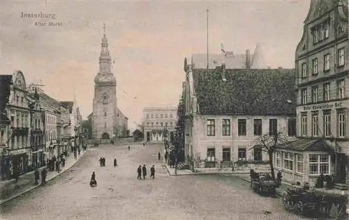 AK / Ansichtskarte 73973111 INSTERBURG_Tschernjachowsk_Kaliningrad_RU Alter Markt Feldpost