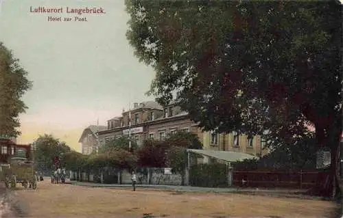 AK / Ansichtskarte  Langebrueck_Dresden Hotel zur Post