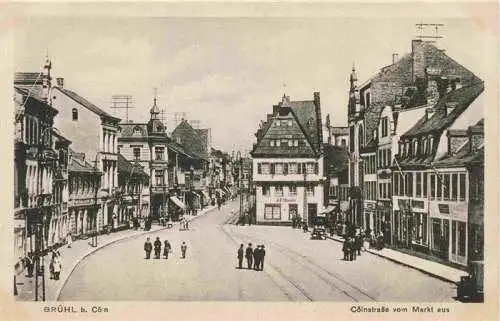 AK / Ansichtskarte  BRueHL__Rheinland Coelnstrasse vom Markt aus