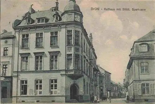 AK / Ansichtskarte 73973231 BRueHL__Rheinland Rathaus mit Staedt Sparkasse