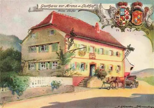 AK / Ansichtskarte 73973238 Unterprechtal_Elzach_BW Gasthaus zur Krone Ladhof