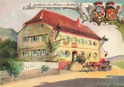 AK / Ansichtskarte  Unterprechtal_Elzach_BW Gasthaus zur Krone Ladhof