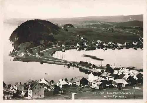 AK / Ansichtskarte  Les_Charbonnieres_VD Le Pont et les Epinettes Vue aerienne