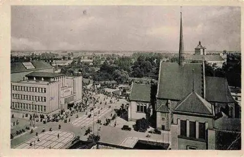 AK / Ansichtskarte 73973282 Pardubitz_PARDUBICE_CZ Panorama Ansicht mit Kirche