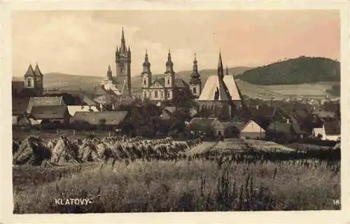 AK / Ansichtskarte  Klatovy_Klattau_CZ Panorama Ansicht mit Kirchen