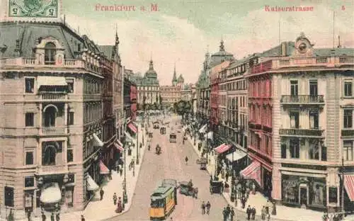 AK / Ansichtskarte  FRANKFURT_AM_MAIN Kaiserstrasse Strassenbahn