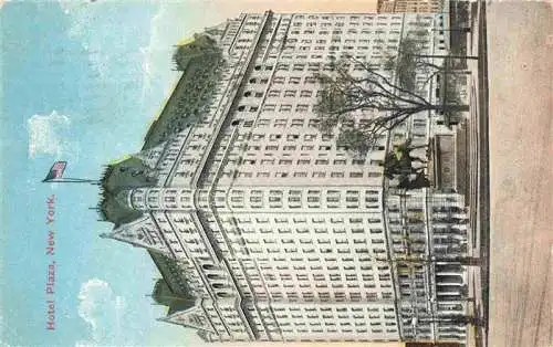 AK / Ansichtskarte  NEW_YORK_City_USA Hotel Plaza Illustration