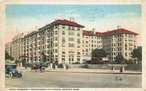 AK / Ansichtskarte  BOSTON__Massachusetts_USA Hotel Somerset Commonwealth Avenue Illustration