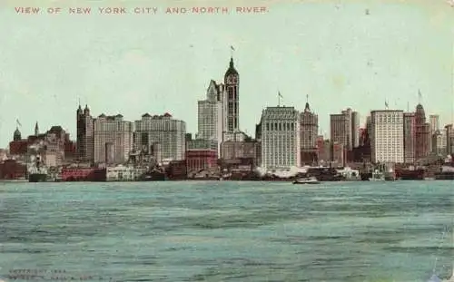 AK / Ansichtskarte 73973371 NEW_YORK_City_USA View of New York City and North River