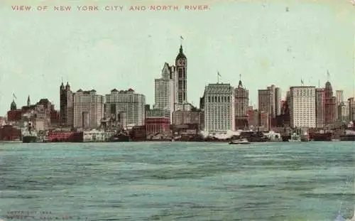 AK / Ansichtskarte  NEW_YORK_City_USA View of New York City and North River