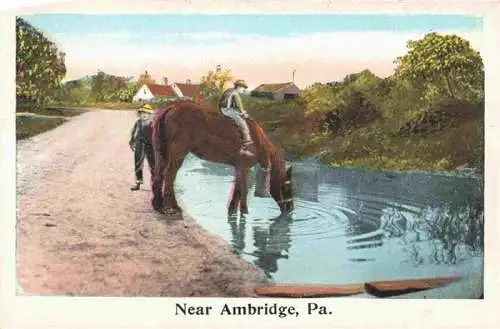 AK / Ansichtskarte  Ambridge_Pennsylvania_USA Ausritt Kuenstlerkarte