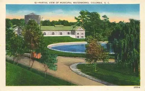 AK / Ansichtskarte  Columbia_South_Carolina_USA Partial view of Municipal Waterworks Illustration