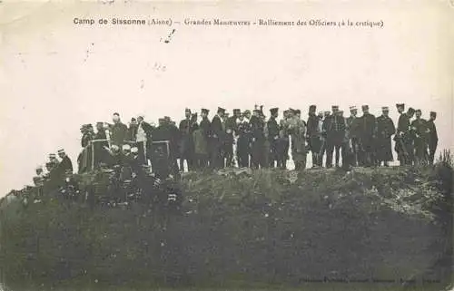 AK / Ansichtskarte  Camp-de-Sissonne_02_Aisne Grandes Manoeuvres Ralliement des Officiers