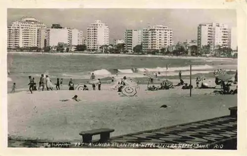 AK / Ansichtskarte  RIO_DE_JANEIRO_Brazil Avenida Atlantica Hotel Riviera Copacabana