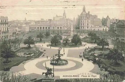 AK / Ansichtskarte  Buenos_Aires_Argentina Plaza de Mayo Monumento