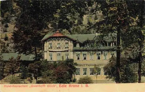 AK / Ansichtskarte  Edle_Krone_Hoeckendorf_Sachsen Hotel Restaurant Unverhofft Glueck