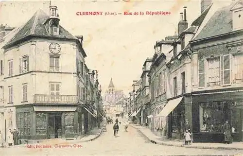 AK / Ansichtskarte  Clermont_60_Oise Rue de la République