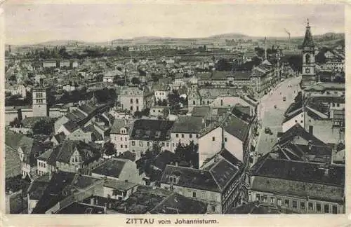 AK / Ansichtskarte  Zittau_Sachsen Blick vom Johannisturm