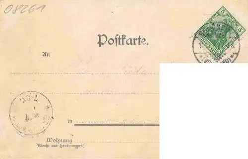 AK / Ansichtskarte 73973635 Schoeneck_Vogtland Ortsansicht mit Kirche