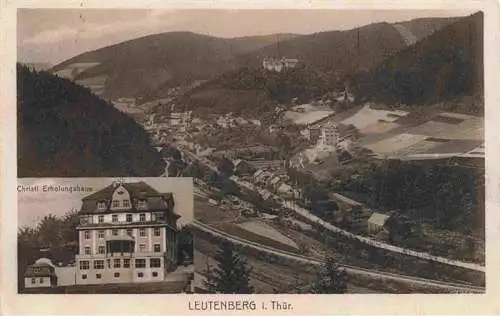 AK / Ansichtskarte 73973636 Leutenberg_Saalfeld_Thueringen Christl Erholungsheim Panorama