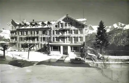 AK / Ansichtskarte  Beatenberg_Thunersee_BE Parkhotel Winterlandschaft Alpen